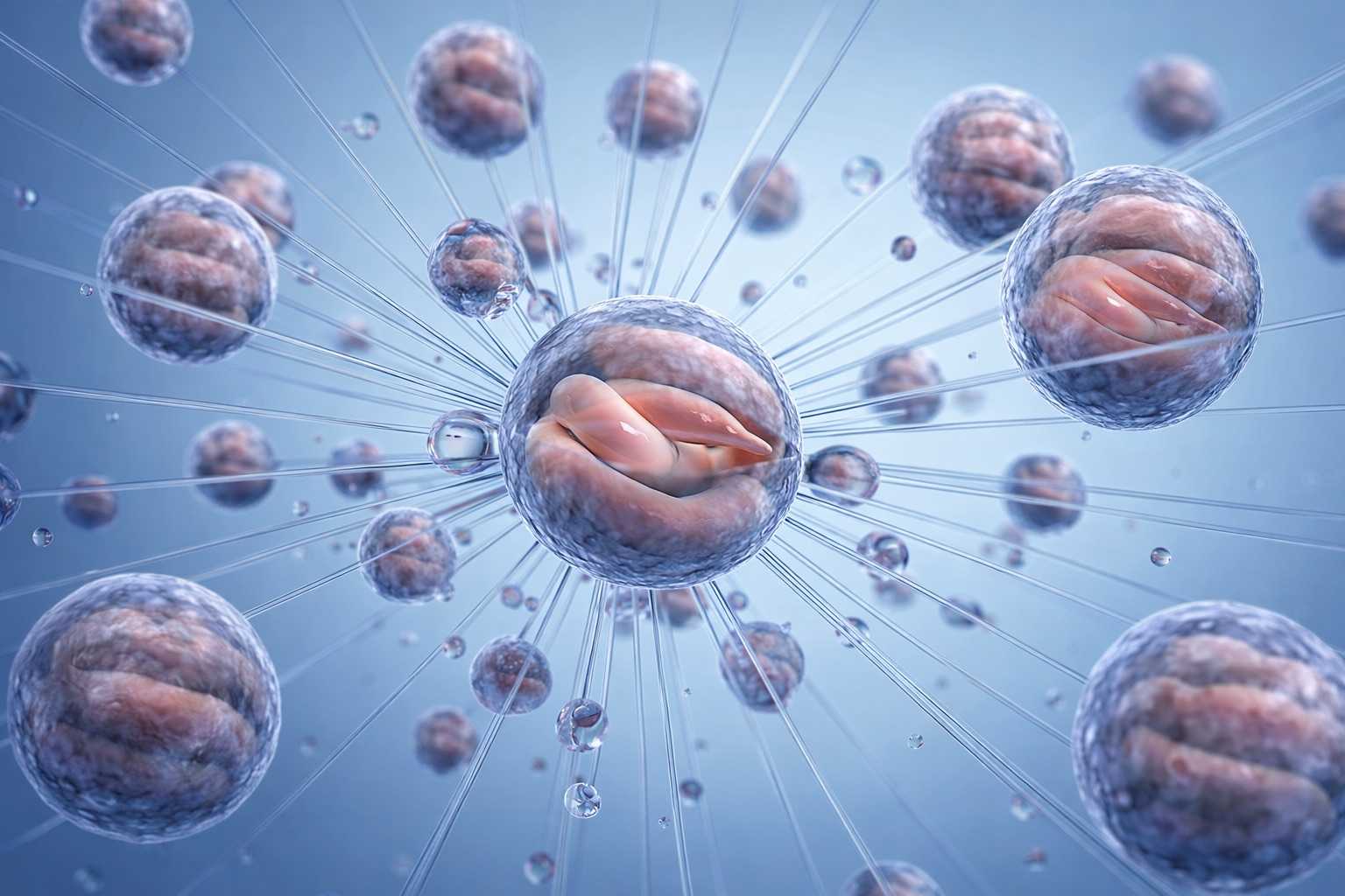 Glass sculpture with light shining through